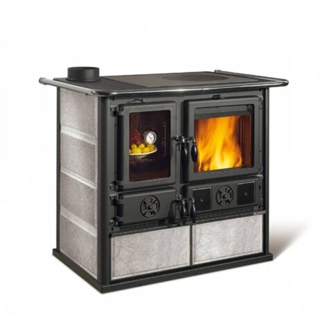 Cuisinière à bois Rosa Sinistra Reverse Pierre Naturelle 9.4kW – Image 3