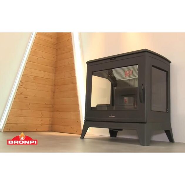 Poêle à bois en fonte 3 faces - BRONPI Bury 14.6 kW – Image 5