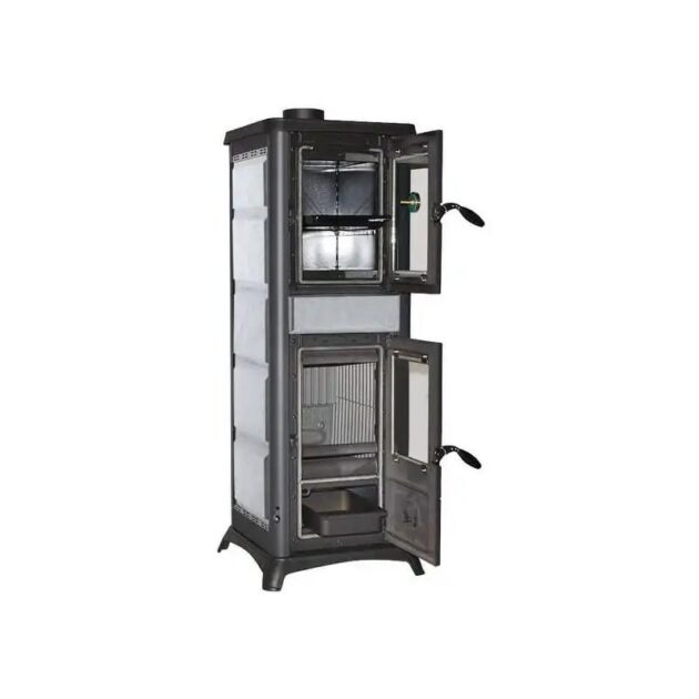 Poêle à bois avec four - LA NORDICA Gemma Forno 5.0 Pierre 7.3 kW – Image 4