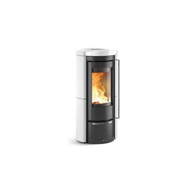 Poêle à bois en céramique raccordable - LA NORDICA Liu 7.5 kW – Image 2
