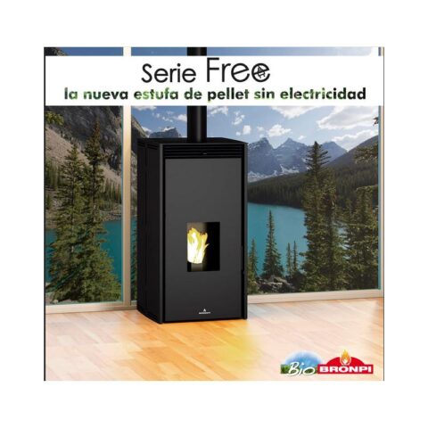 Poêle à granules sans électricité convection naturelle - BRONPI Free 6 kW – Image 4