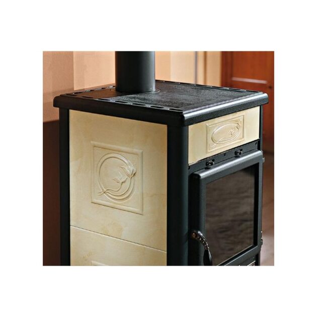 Poêle à bois en faïence - LA NORDICA Rossella R1 BII 8.8 kW – Image 5