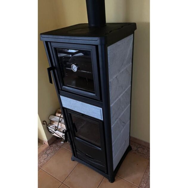 Poêle à bois avec four raccordable - LA NORDICA Rossella Plus Forno Evo 9.1 kW – Image 4
