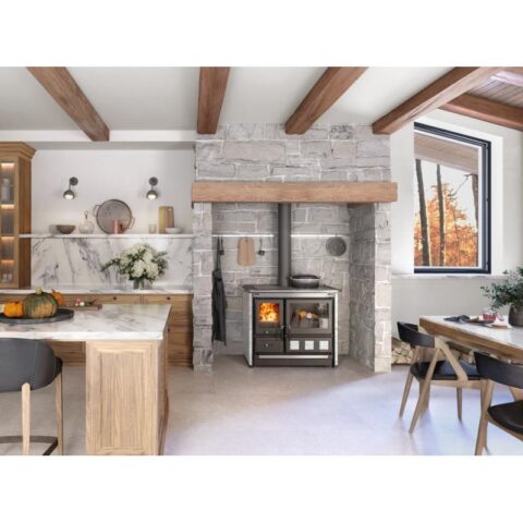 Cuisinière à bois raccordable en pierre - LA NORDICA Rosa XXL 5.0 Petra 11 kW – Image 3