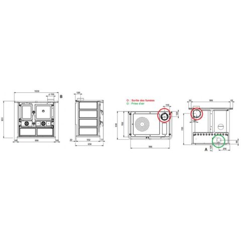 Cuisinière à bois raccordable - LA NORDICA Rosa 5.0 Pierre 8.8 kW – Image 5