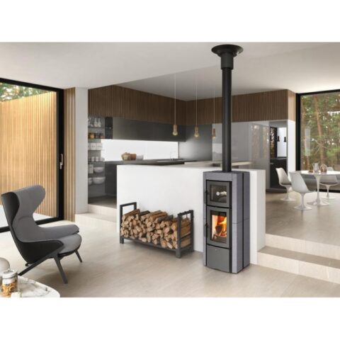Poêle à bois avec four raccordable - LA NORDICA Ester Forno Evo 8.2 kW – Image 3