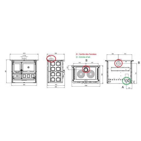 Cuisinière à bois raccordable en céramique - LA NORDICA Rosa XXL 5.0 Maiolica 11 kW – Image 2