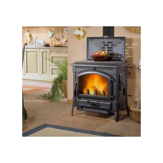 Poêle à bois en fonte - LA NORDICA Isotta con cerchi Evo 14.5 kW – Image 4