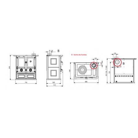Cuisinière à bois raccordable en pierre - LA NORDICA Rosetta 5.0 Pierre 7.9 kW – Image 4