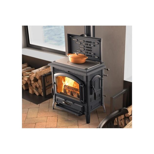 Poêle à bois en fonte - LA NORDICA Isotta con cerchi Evo 14.5 kW – Image 3