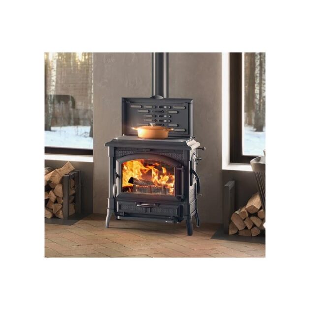 Poêle à bois en fonte - LA NORDICA Isotta con cerchi Evo 14.5 kW – Image 7