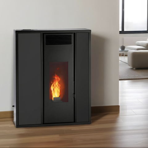 Poêle à granulés extra plat et étanche (sortie dessus concentrique) - Tessa 9,6 kw – Image 4