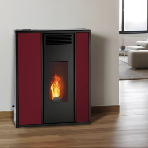 Poêle à granulés extra plat et étanche (sortie dessus concentrique) - Tessa 9,6 kw – Image 5