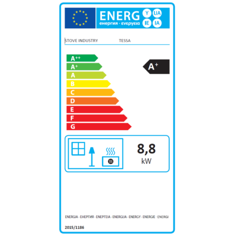 Poêle à granulés extra plat et étanche (sortie dessus concentrique) - Tessa 9,6 kw – Image 3