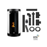 Poêle à granulés étanche canalisable Anna + Kit conduits concentrique sortie arrière 12 kw