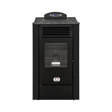 Poêle à granulés en prise d’air directe carré Alaska 9 Kw