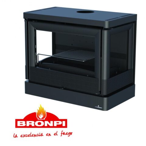 Poêle à bois suspendu ventilé raccordable 3 faces - BRONPI Versailles - C 10 kW – Image 9