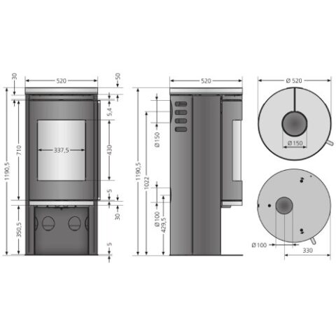 Poêle à bois Justus Faro 2.0 | 6 kW – Image 4