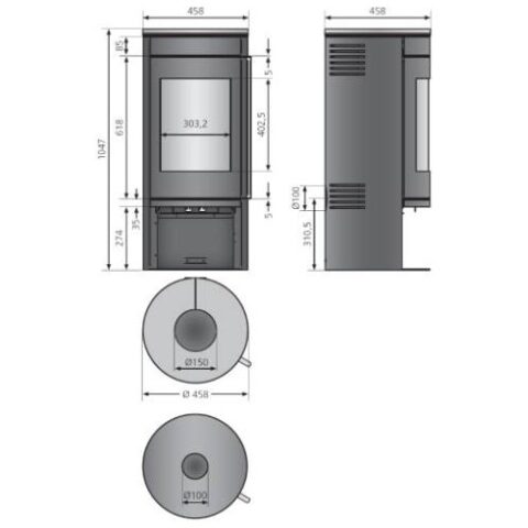 Poêle à bois Justus Mino 2.0 | 5,5 kW – Image 2