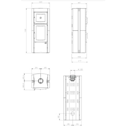 Poêle à bois La Nordica Ester Forno Evo 8,2 kW avec compartiment de cuisson – Image 3