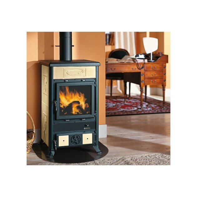 Poêle à bois en faïence - LA NORDICA Rossella R1 BII 8.8 kW – Image 4