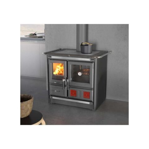 Cuisinière à bois raccordable - LA NORDICA Rosa L 5.0 Steel 9.5 kW – Image 3