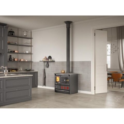 Cuisinière à bois raccordable - LA NORDICA Rosa XXL 5.0 Steel 11 kW – Image 7