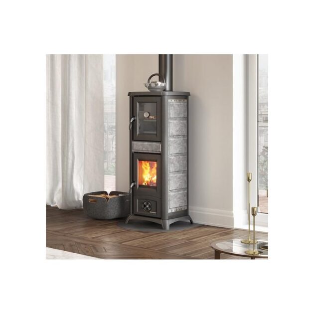 Poêle à bois avec four - LA NORDICA Gemma Forno 5.0 Pierre 7.3 kW – Image 2