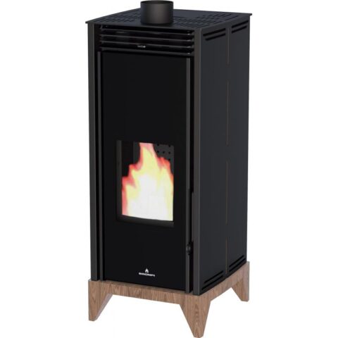 Poêle à granules sans électricité convection naturelle - BRONPI Free 6 Vision 6 kW