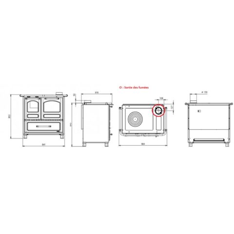 Cuisinière à bois - LA NORDICA Family 4.5 7.5 kW – Image 2