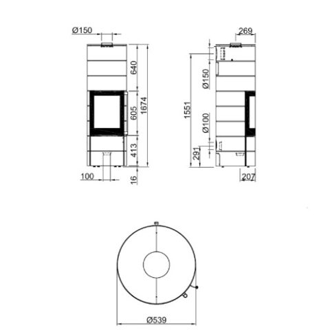 Poêle à bois Spartherm Ambiente A4 H2O 8 kW – Image 2