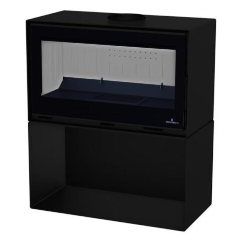 Poêle à bois raccordable ventilé - BRONPI Cairo 90 Box avec socle 13 à 16 kW – Image 5