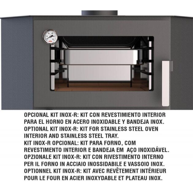 Poêle à bois d'angle avec four - BRONPI Lerma - H 8.7 kW – Image 2