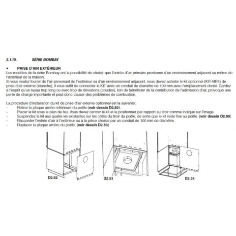 Poêle à bois raccordable - BRONPI Bombay - F 8 kW – Image 4