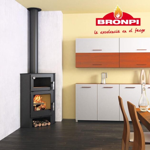 Poêle à bois d'angle avec four - BRONPI Lerma - H 8.7 kW – Image 8
