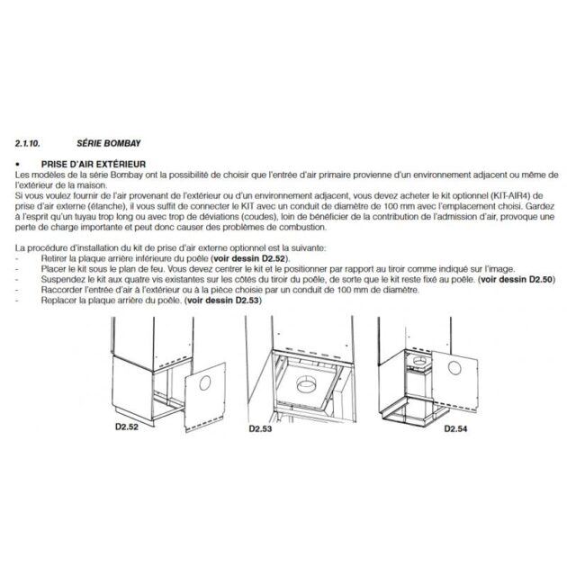 Poêle à bois raccordable - BRONPI Bombay - E 6 kW – Image 7