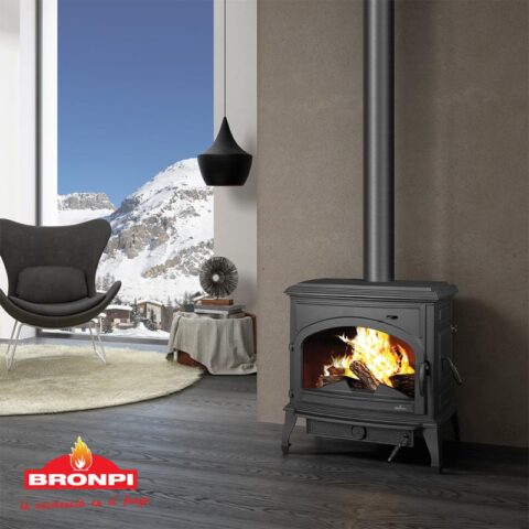 Poêle à bois en fonte - BRONPI Etna 11.3 kW – Image 8