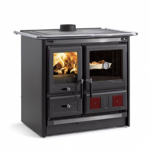 Cuisinière à bois Rosa L 5.0 Steel - Nean 9.5kW – Image 3