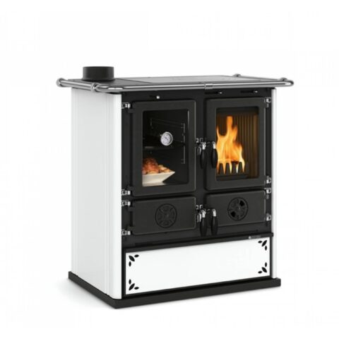 Cuisinière à bois Rosetta Sinistra BII Steel 9kW – Image 4