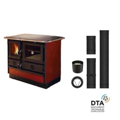 Pack cuisinière à Bois Bouilleur Thermo Magnum Sortie dessus 14kW