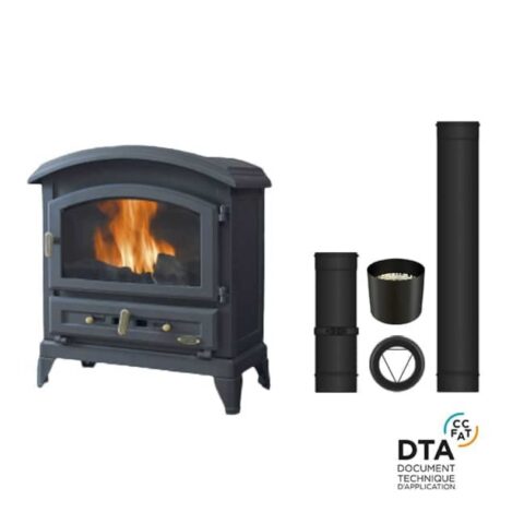 Pack poêle à bois Canadien Godin Sortie dessus 10kW – Image 3