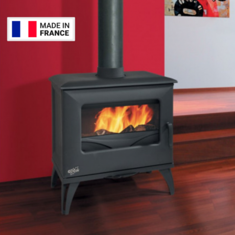 Pack poêle à bois Cube Godin Sortie dessus 8kW – Image 2