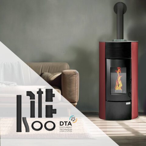 Pack poêle à granulés étanche Segreto Plus + Kit d'installation ventouse 12kW – Image 7