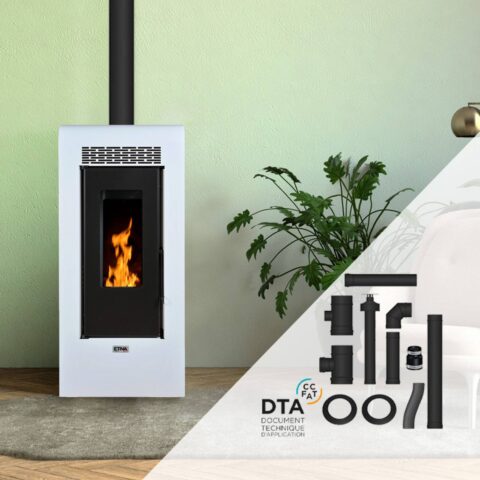 Pack Poêle à granulés étanche Vulcano + Kit d'installation ventouse 12kW – Image 8