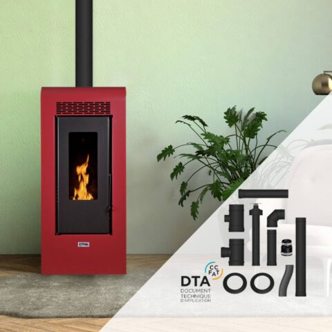 Pack Poêle à granulés étanche Vulcano + Kit d'installation ventouse 12kW – Image 10