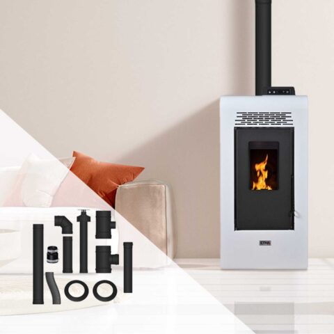 Pack poêle à granulés étanche Vulcano - Pack complet Bofill 9kW – Image 7