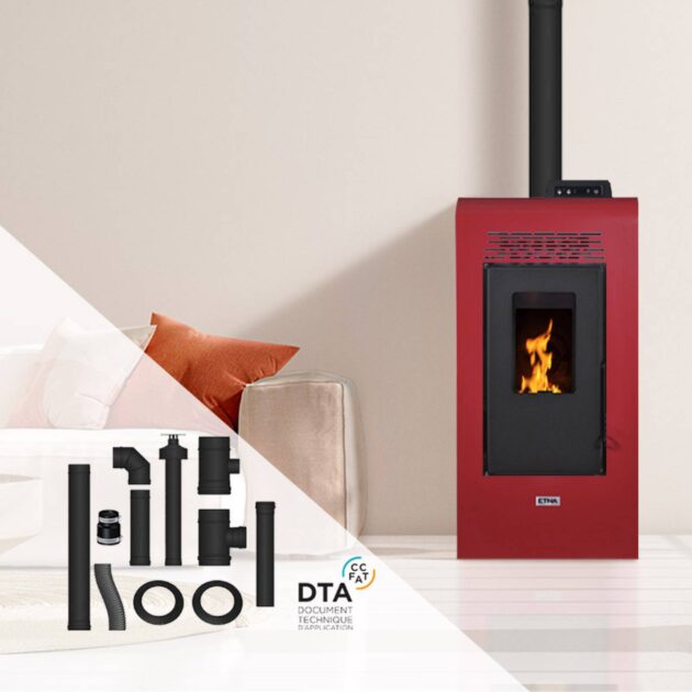 Pack poêle à granulés étanche Vulcano - Pack complet Bofill 9kW – Image 6