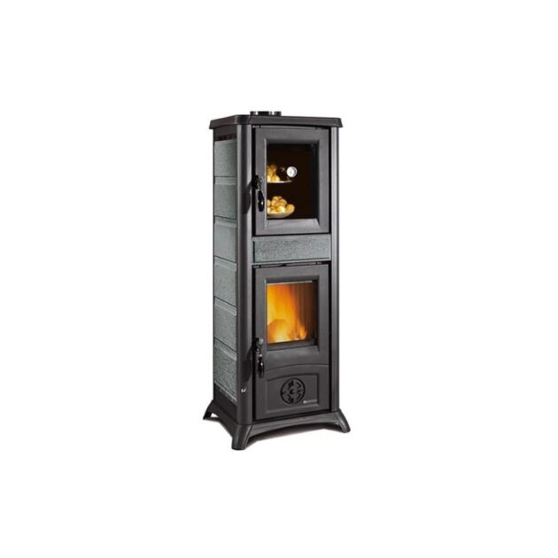 Poêle à bois avec four - LA NORDICA Gemma Forno 5.0 Pierre 7.3 kW
