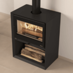 Poêle à bois Dante con portalegna 10.3kW