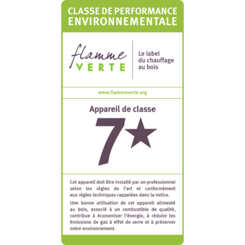 Poêle à bois Domino avec range bûche 7.5kW – Image 2